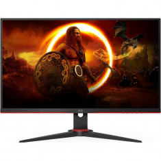 Monitor LED AOC Gaming 24G2SAE 23.8 inch FHD VA 1 ms 165 Hz G-Sync Compatible &amp; FreeSync Premium, negru