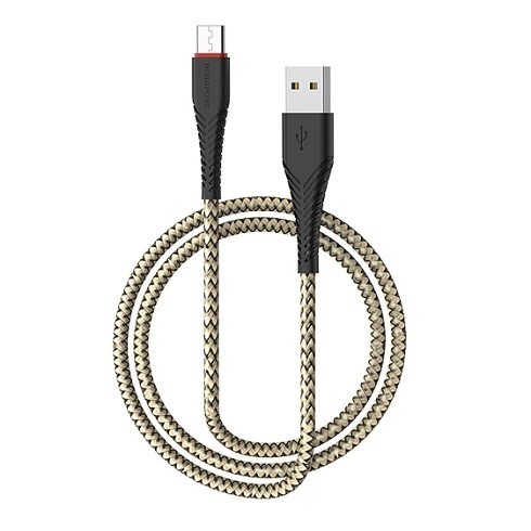 Cablu Date si Incarcare USB la USB Type-C Borofone BX25 Powerful, 1 Metru - Negru
