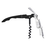 RAPIDO Cuțit de chelner, Cuțit somelier, Tirbușon cu deschizător de sticle, acoperit negru, oțel inoxidabil de &icirc;naltă calitate