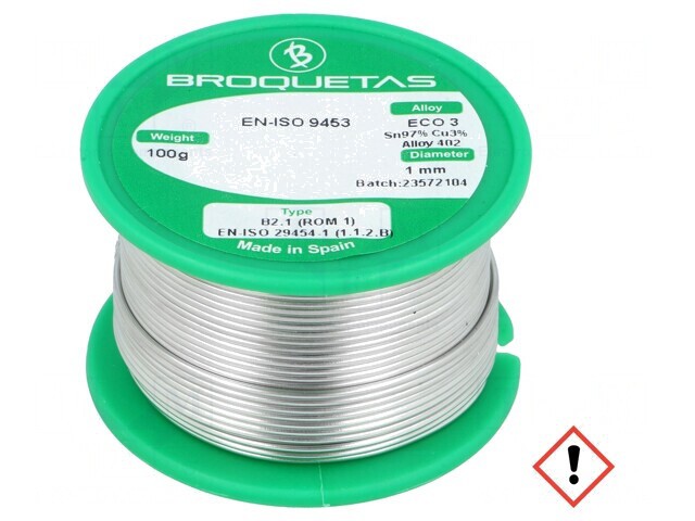 S&acirc;rmă de Lipit Fără Plumb 1mm 100g 230&deg;C