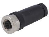 Mufă M12 4 PIN mamă pe cablu IP67, TE Connectivity