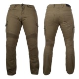 Jeans moto pentru barbati W-TEC Wallbridge Olive cu protectii CE
