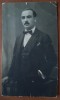 Fotografie tip carte postala, necirculata, barbat cu mustata, 1919