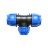 Teu reductie cu compresiune D40x32x40 mm PN16 pentru irigatii Poelsan