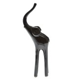 Statueta elefant negru 28 cm