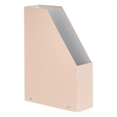 Suport Acte Carton, Model Cu Suport Metalic, Culoare Nude, Dimensiuni 23x8x33 cm
