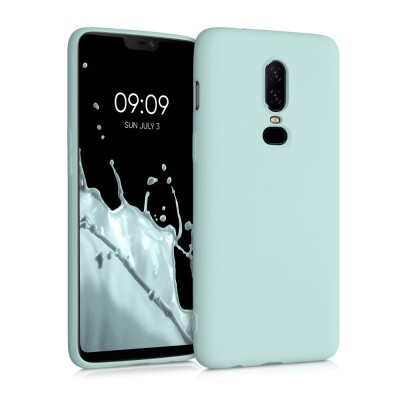 Husa pentru OnePlus 6, Silicon, Verde, 55346.200 foto