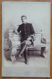Fotografie pe carton , General Goe Odobescu , cu autograf ; Foto Spirescu