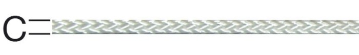 Sfoara impletita, alba, 2.1 mm