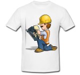 Cumpara ieftin Tricou &quot; Nail gun cartoon &quot;