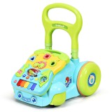Premergator multifunctional cu centru de activitati si inaltime reglabila, albastru