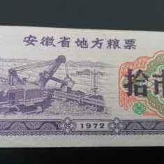 M1 - Bancnota foarte veche - China - bon orez - 10 - 1972