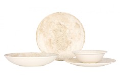 Bonna Set de vesela (Large) - Nacrous - 24 bucăți - 6 persoane - Porţelan