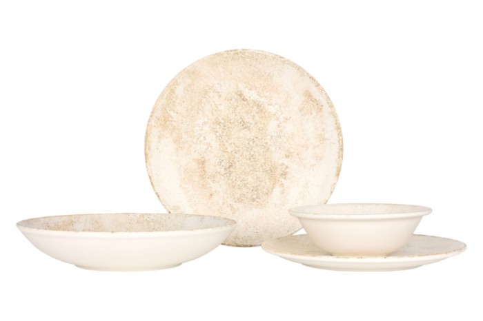 Bonna Set de vesela (Large) - Nacrous - 24 bucăți - 6 persoane - Porţelan