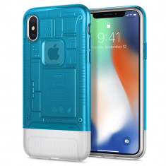 Husa Spigen Classic C1 iPhone X blue foto