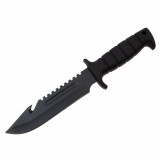 Cutit de vanatoare IdeallStore&reg;, Military Assault, 29 cm, negru, teaca inclusa