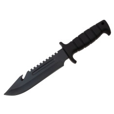 Cutit de vanatoare IdeallStore&reg;, Military Assault, 29 cm, negru, teaca inclusa