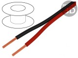 Cablu Difuzor 2x0,5mm CCA Negru-Roșu PVC
