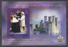 Jersey 2009 - A 40-a aniversare a &icirc;nvestiturii Prințului de Wales, Colita, MNH