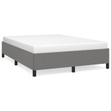 Cumpara ieftin Cadru de pat fara saltea, gri inchis, 140x200 cm, textil