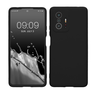 Husa pentru Xiaomi 11T / 11T Pro, Silicon, Negru, 56573.01, kwmobile foto