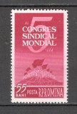 Romania.1961 Congres mondial al Sindicatelor XR.431