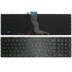 TASTATURA LAPTOP HP 15-dw2000nq NEAGRA US FARA RAMA CU ILUMINARE VERDE foto