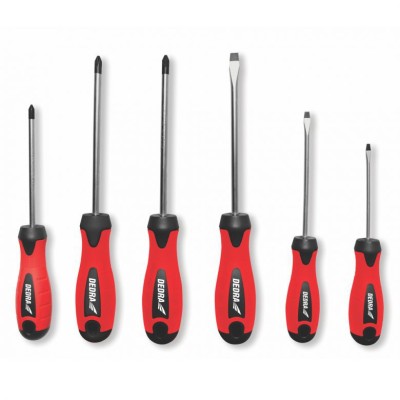 Dedra Set 6 surubelnite SL 3,4,6 PH 1,2 PZ 2 din otel CrV foto