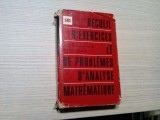 RECUEIL D`EXERCICES ET DE PROBLEMES D`ANALYSE MATEMATIQUE - B. Demidovitch