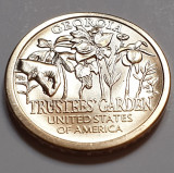 1 Dollar 2019 USA, Georgia, Trustees Garden, American Innovation, unc, P/D, America de Nord