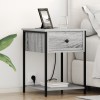 VidaXL Noptiere 2 pcs sonoma gri 42 x 41 x 56 cm Lemn compozit