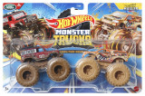 HOT WHEELS MONSTER TRUCK SET 2 MASINI SCARA 1 LA 64 LAND ROVER SI TOWN HAULER