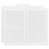 Cumpara ieftin Usi batante cu jaluzele, 2 perechi, alb, 90x100 cm