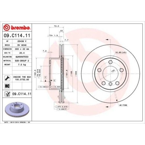 Set discuri frana Bmw 1 (F20), 1 (F21), 1 Van (F20), 3 (F30, 3 Gran Turismo (F34), 3 Touring (F31), 4 Convertible (F33, 4 Coupe (F32, 4 Gran Coupe (F