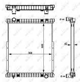 NRF 53538 Radiator, racire motor