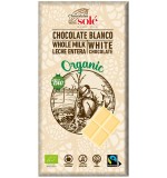 Ciocolata Alba Bio Pronat 100gr, Chocolates Sole