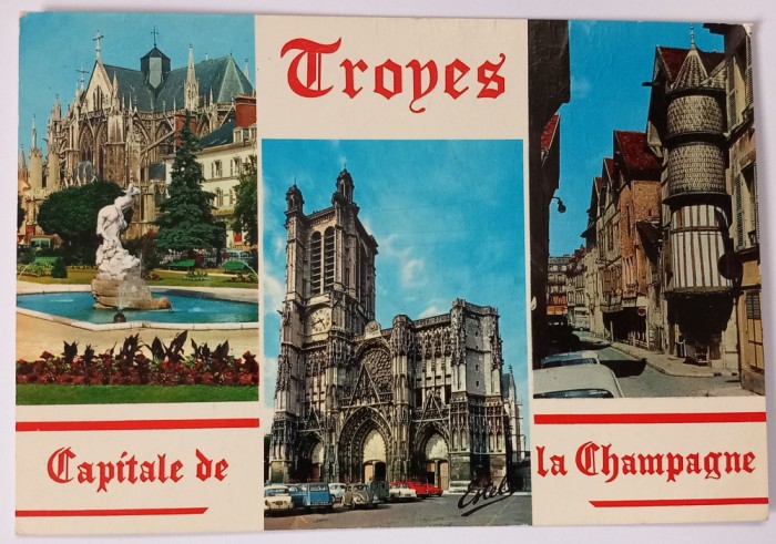 Carte Postala , Troyes, 1976