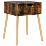 Cumpara ieftin Noptiera, stejar afumat, 40x40x56 cm, lemn prelucrat