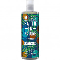 Gel de dus natural hidratant cu cocos, 400ml, Faith in Nature