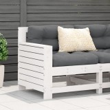Canapea Gradina Gossi, Lemn Masiv Pin, Alb/Antracit, Cotiera &amp; Perne, Modulara