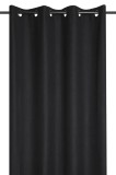 Draperie Portland 140X260 Cm, Culoare Negru Cărbune, 100% Poliester