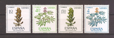 Sahara Spaniola 1967 - Bunăstarea Copilului - Flora, MNH foto