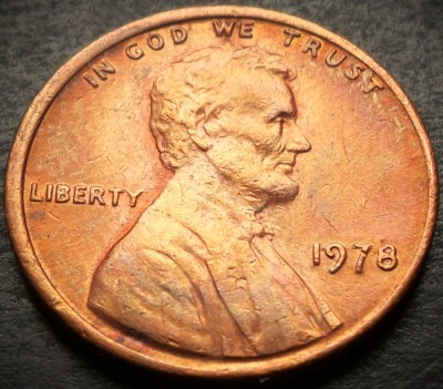 Moneda 1 CENT - SUA, anul 1978 * Cod 4559 foto