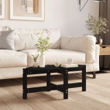 Gossi masuta de cafea, negru, 87x48x35 cm, lemn masiv de pin