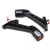 Set 2 lampi led pentru gabarit 12v-24v cu 3 fete luminoase, brat 19 cm