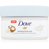 Dove Exfoliating Body Scrub Crushed Macadamia &amp; Rice Milk Exfoliant hrănitor pentru corp 225 ml