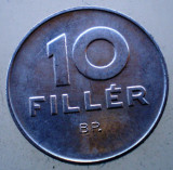 1.916 UNGARIA 10 FILLER 1973 XF/AUNC, Europa, Aluminiu