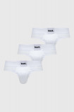 Kust. slip din bumbac 3-pack culoarea alb