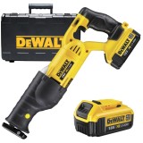 DeWalt DCS380M2 - Fierastrau sabie cu 2 acumulatori Li-Ion 18 V 4 Ah valiza plastic