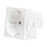 Priză Schuko protecție copii 2M 16A alb Unica &ndash; SCHNEIDER | NU303718